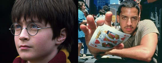 Harry Potter, David Blaine, street magic