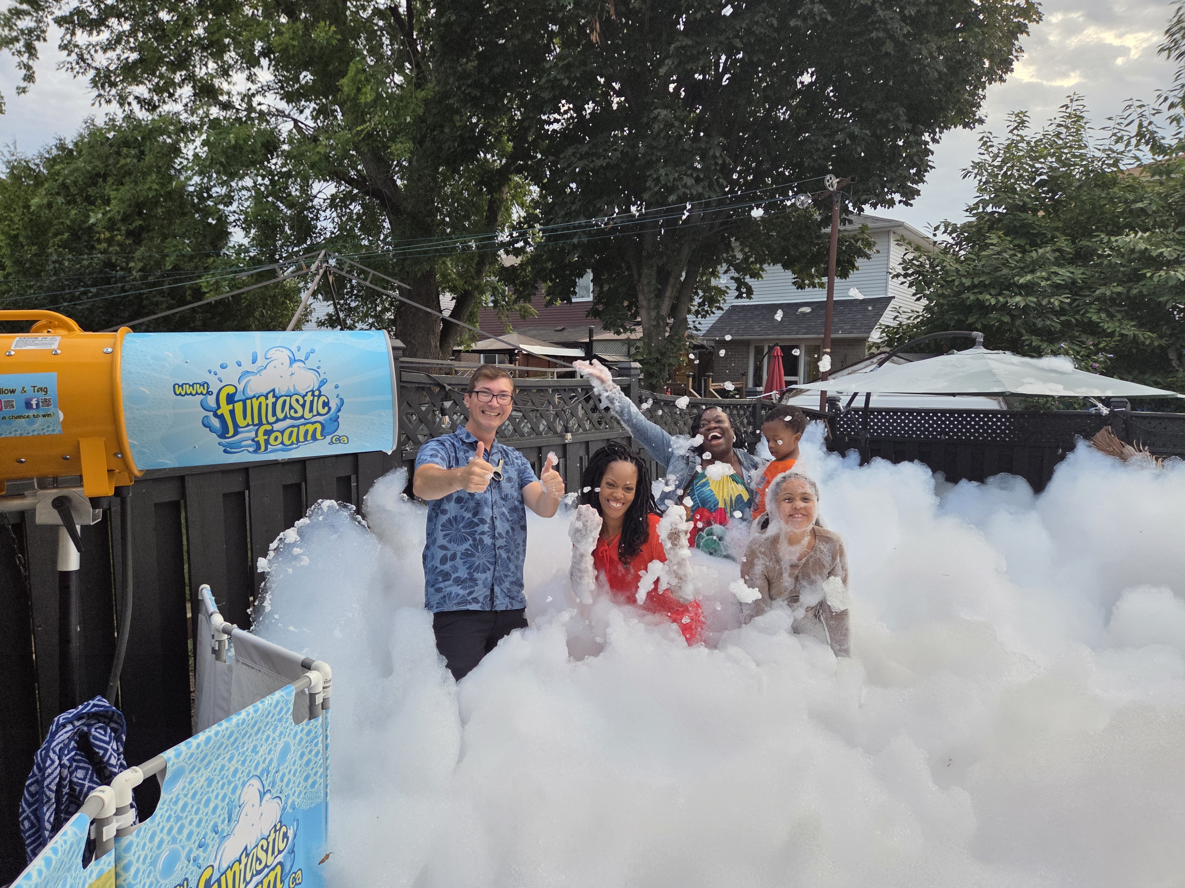 Funtastic Foam Backyard Birthday Party